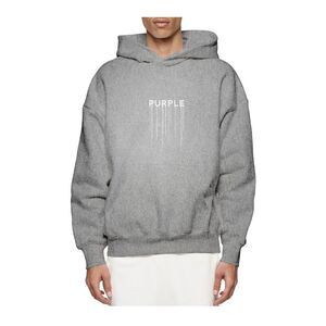 Purple Brand Hoodie Heavyweight Fleece PO Mens Grey P401